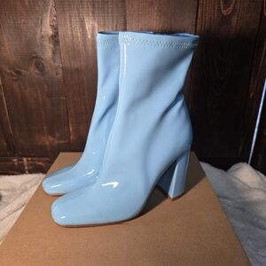 Steve Madden Light Blue Women Heel Boots